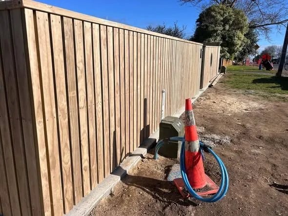 Post and rail across a Waikato paddock at Fernando Drive subdivision